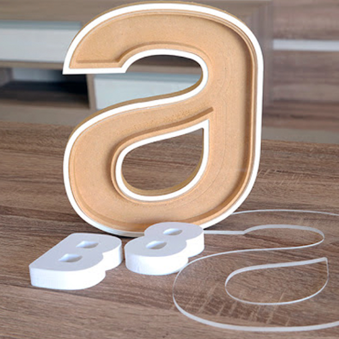 letreiros em acm pv corte router cnc bh